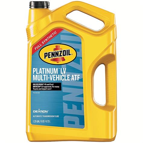 pennzoil platinum lv multi vehicle atf|pennzoil lv transmission fluid.